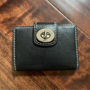 Coach “Vintage” black leather wallet
